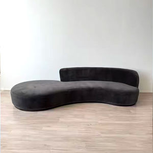 أريكة غير متماثلة للذراع الأيسر من كوبينهاغن ، قماش فاخر على طراز RH مُقوّس عصري ، أثاث غرفة معيشة فيلا/قصر - Product Image 3