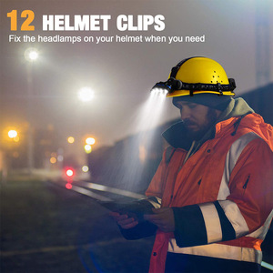 Helmet Headlamp <b>Clips</b> Plastic <b>Hooks</b> For Headlight Mounting Safety Helmet Accessories Unisex - Product Image 4