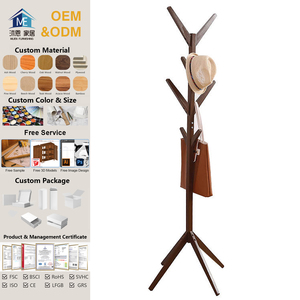 Porte-manteau <span class=keywords><strong>en</strong></span> <span class=keywords><strong>bois</strong></span> d'arbre à 8 crochets <span class=keywords><strong>en</strong></span> gros Support et support de stockage de qualité supérieure - Product Image 1