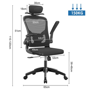 <span class=keywords><strong>Vente</strong></span> directe d'usine, chaise de travail en maille, chaise ergonomique, chaise de bureau pivotante pour salle de réunion, Sillas De Oficina - Product Image 2