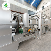 Usine de pyrolyse automatique de déchets solides de petite taille de 10 tonnes, fabrication avec certification ISO CE, machine de recyclage des pneus rentable
