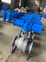 Vanne à boisseau sphérique hydraulique GS Q741F 2 pouces PN64 à bride en acier au carbone pour l'industrie pétrolière et gazière