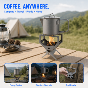 Portable <strong>Titanium</strong> Folding Mini Wood <strong>Stove</strong> Camping Coffee <strong>Stove</strong> Camping Hiking Camping Accessories Travel Kit <strong>Camp</strong> Table <strong>Stoves</strong> - Product Image 4