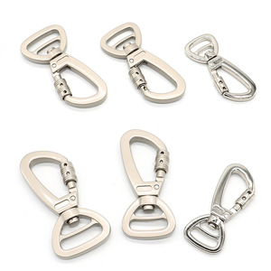 P116 Industrial Grade Zinc Alloy <strong>J</strong> <strong>Hook</strong> and Loop Fastener Dog Leash Buckle for Large Pets - Product Image 1