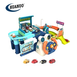 1 máy bay 1 xe hợp kim 1 xe buýt trượt tự làm trạm cứu hỏa 21 chiếc đồ chơi bãi đậu xe - Product Image 5