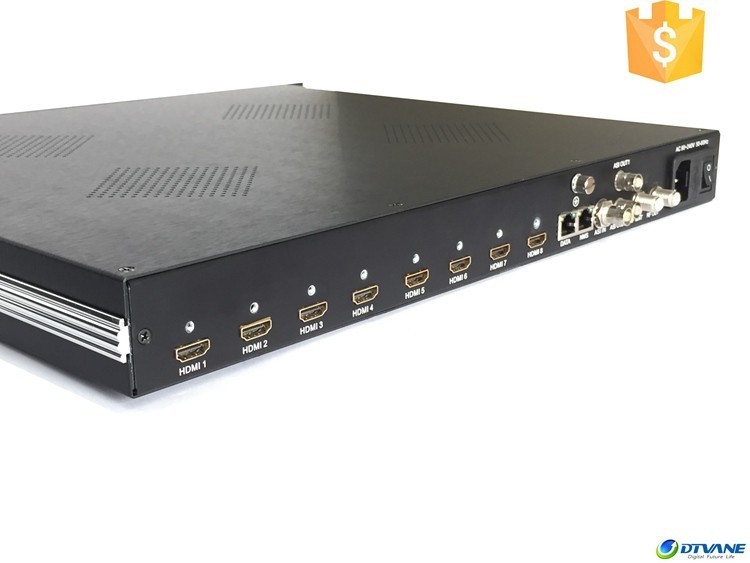 8 canaux HDMI DVB T Modulateur avec HD RF et Modulateur De TÉLÉVISION Numérique