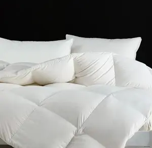 Luxury Style Custom Solid Color Size Goose Feather Down Comforter Duvet For Sale