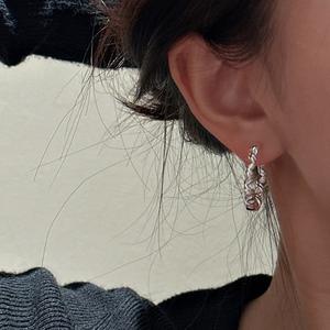 S925 <b>Sterling</b> <b>Silver</b> Retro Simple Wave Ear Buckle Korean Style Fashionable Cuff <b>Earrings</b> Niche Design Jewelry - Product Image 1