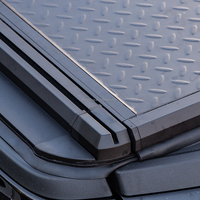 Vente chaude directe d'usine, couvre-caisse rigide en aluminium 4x4 tout-terrain, étanche à la poussière, coulissant et pliable en trois parties pour Ford Ranger NP300 RAM