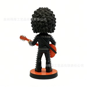 Figura Coleccionable de Resina de Bobblehead de Cantante de Rock, Guitarrista, Adorno Creativo para Coche o Escritorio, Regalo de Cumpleaños, Decoración - Product Image 4