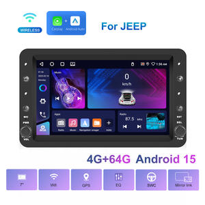 Автомагнитола Podofo 7 дюймов, 4+64 ГБ, с беспроводным CarPlay, Wi-Fi, GPS, RDS, эквалайзером для <span class=keywords><strong>Jeep</strong></span>/Chevrolet/<span class=keywords><strong>Chrysler</strong></span>/Dodge - Product Image 2