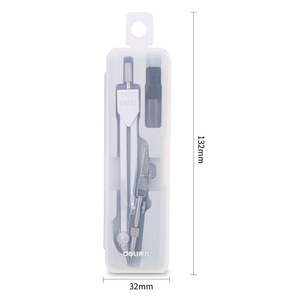 Compás Metálico Deli 8601 de 32 mm x 132 mm, Instrumento de Dibujo, Juego de Dibujo para Estudiantes - Product Image 1