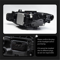 Pour BMW Série 3 F30 F35 : Phares à LED bleus modifiés avec projecteur DRL, Plug and Play