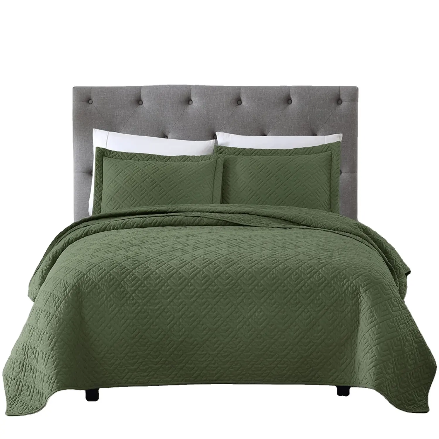 Conjunto de edredon para cama, conjunto têxtil super macio de microfibra, jacquard, colcha de linho