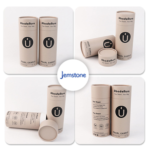 Caja de embalaje de cilindro biodegradable reciclado de alta calidad 100%, embalaje de tubo de papel personalizado Kraft - Product Image 1