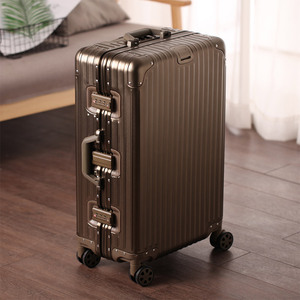 <span class=keywords><strong>Valigia</strong></span> in Lega di Alluminio Rinforzata, Trolley Rigido da Cabina 20'' con Serratura TSA e Protezioni Angolari in Metallo - Product Image 3