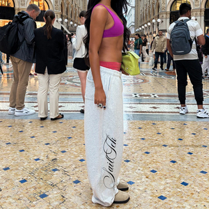 <span class=keywords><strong>Pantaloni</strong></span> Larghi Personalizzati <span class=keywords><strong>in</strong></span> <span class=keywords><strong>Cotone</strong></span> Felpato, <span class=keywords><strong>Pantaloni</strong></span> Sportivi <span class=keywords><strong>con</strong></span> <span class=keywords><strong>Vita</strong></span> Elastica, Vestibilità Ampia e Comoda, Streetwear, <span class=keywords><strong>Pantaloni</strong></span> Casual da <span class=keywords><strong>Donna</strong></span> - Product Image 2