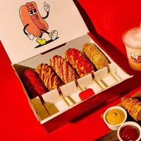 Caja de cartón personalizada con forma de barco para hot dogs, gofres y hamburguesas, con tapas, para comida rápida