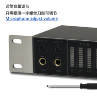 GAX-8FX professionnel KTV Audio mélange préprocesseur effet musique Microphone processeur de son
