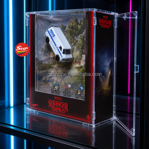 SHP Hot Wheels <span class=keywords><strong>Stranger</strong></span> <span class=keywords><strong>Things</strong></span> 10ème Anniversaire 83 Chevy Van – Boîte de Présentation en Acrylique Anti-Poussière pour Modèles de Voitures - Product Image 2