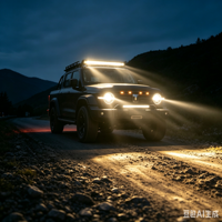 Nouvelle barre lumineuse LED MCY ML-C24 à 3 rangées, 12V-24V, blanche, IP68, étanche, 180W-648W, pour SUV, ATV, camions tout-terrain