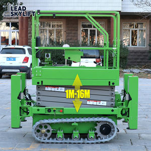 Livraison gratuite Plateforme élévatrice hydraulique mobile électrique 4m 6m 8m 10m 12m 14m 16m Table élévatrice à ciseaux pour voiture - Product Image 1