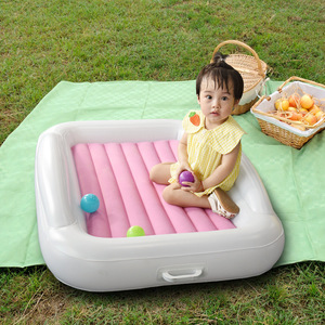 Cuna Inflable Portátil para Bebé 152x94x22cm con Colchón de Plástico para Uso Interior y Exterior con Opción de Montaje en Coche - Product Image 3