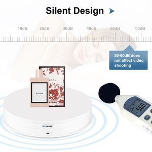 Puluz 30cm eléctrico 360 grados soporte de exhibición de fotografía giratoria carga 10-15kg ajuste accesorios de estudio fotográfico - Product Image 4