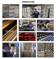 Pita TTR Campuran Warna Biru Berkualitas Tinggi Hemat Energi Berkelanjutan 110mm*300m untuk Dekorasi Festival Tenun Stain dan Pembungkus Kado