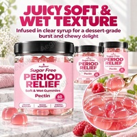 AegleWell Gummies à la Pectine Sans Sucre pour Soulager les Règles – Gommes Moelleuses pour Apaiser les Crampes, Améliorer l'Humeur et l'Énergie chez la Femme – Complément Alimentaire