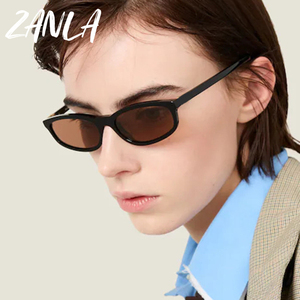 2026 Trending Vintage Oval Small <strong>Frame</strong> Women's Sunglasses Vogue Designer Eyewear Travel Men's Fashion Leopard <strong>Brown</strong> Sun <strong>Glasses</strong> - Product Image 2