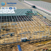 Bâtiment préfabriqué en acier pour usine de fabrication avec plan de sol flexible et conception extensible