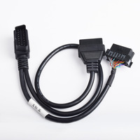 Câble de diagnostic de véhicule OBDII 16 broches, faisceau d'extension 1 mâle vers 2 femelles, connecteur complet