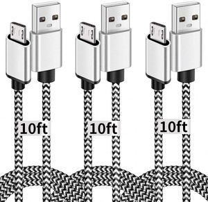 Top Selling Factory Nylon Braided <b>USB</b> Fast Charger Cable 3ft 6ft 10ft Data Cable <b>USB</b> Cable Wholesale - Product Image 1