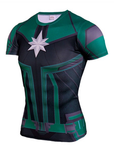 T-<span class=keywords><strong>shirt</strong></span> de sport à séchage rapide pour homme, imprimé 3D, compression, manches courtes, super-héros, <span class=keywords><strong>Spiderman</strong></span> - Product Image 5
