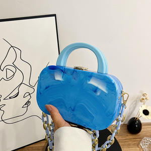 Modische acryl-box tasche süßigkeiten kette frau schultertasche abend tasche frau pvc-geldbörsen handtaschen für damen - Product Image 4