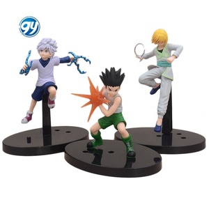 3 Modelli Hunter X Hunter GON FREECSS Anime Action Figure <span class=keywords><strong>Killua</strong></span> Zoldyck in PVC, Modellino Kurapika, Ornamento Artigianale in Plastica - Product Image 1