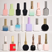 Flacon vide pour vernis à ongles de luxe, 18 ml, carré, grande capacité, personnalisable dans de nombreux styles