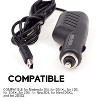 Adaptateur de chargeur de voiture 12V, 10 pcs, pour Nintendo DSi / 3DS / 2DS/XL, nouveaux modèles