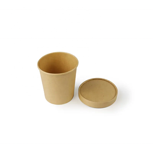 Tazones de sopa Kraft desechables para microondas, recipientes de sopa para llevar con tapas herméticas para restaurantes, para llevar o para llevar el almuerzo - Product Image 6