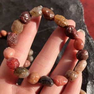 Venta al por Mayor de Piedras Naturales de Ágata de Alashan Gobi, Cuentas de Ágata Tendónica, Hilos de Ágata de 9-10 mm - Product Image 3