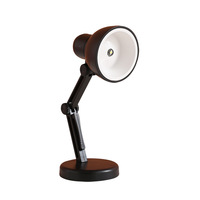 Lampe de bureau petite lampe de lecture lanterne chaude pour les yeux maison de poupée miniature pliante lampe de table à LED modèle meubles jouets