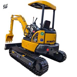 Mini-excavatrice sur chenilles Komatsu PC35 du Japon, 3,5 tonnes, modèle 2023 d'occasion avec moteur et boîte de vitesses - Product Image 2