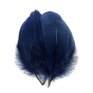 蓝色鹅毛博士艺术工艺DIY笔翼头饰派对嘉年华服装帽子发饰万圣节家居圣诞装饰 - Product Image 1
