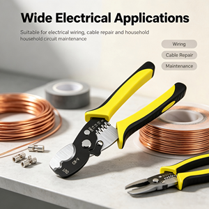Alicates Multifuncionales de Acero de Grado Industrial FB6001 para Pelar Cables y Cortar Alambres con Mango de Agarre Suave, Personalizables OEM - Product Image 3