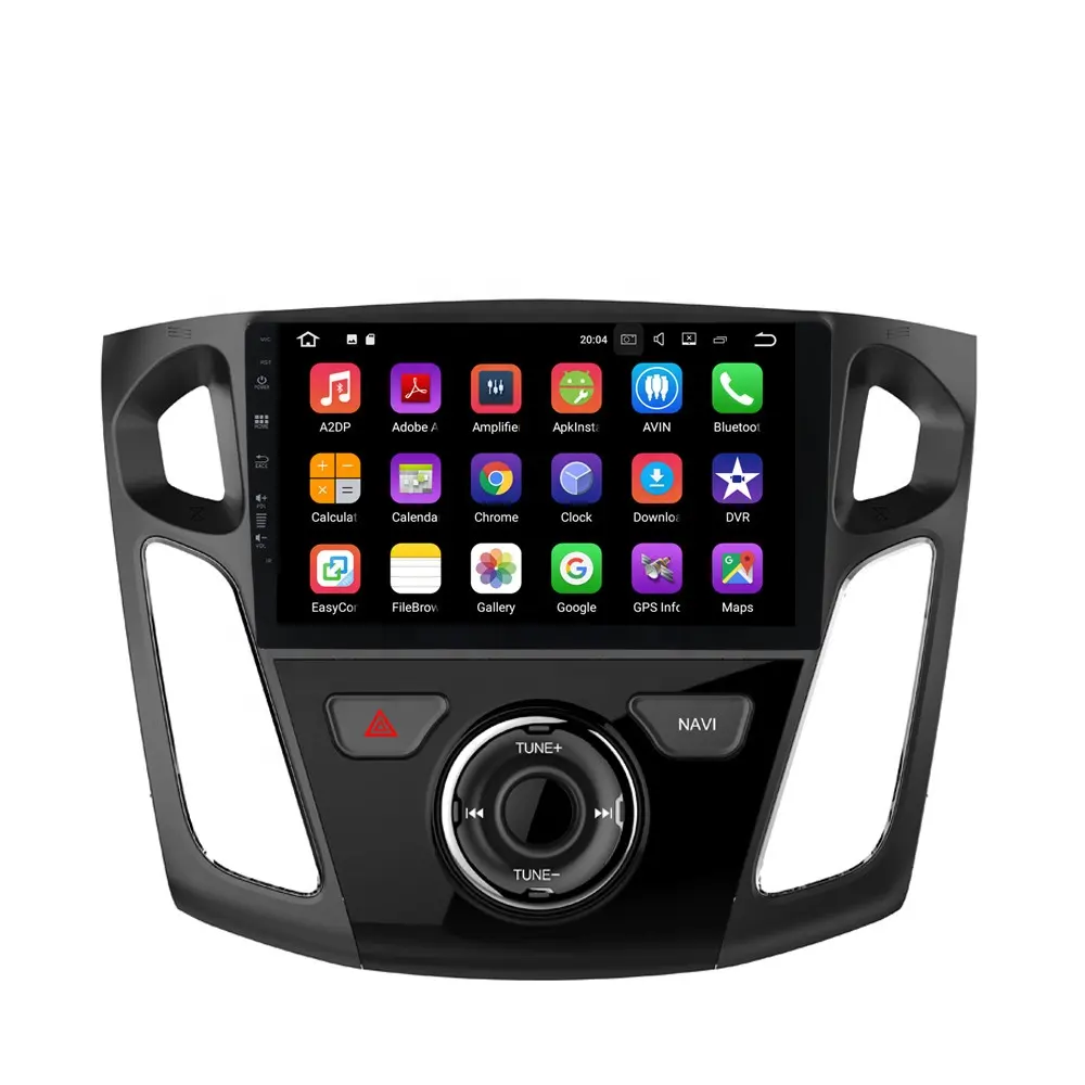 ZESTECH Android 9 9 pouces 1 din Voiture Lecteur stéréo Pour Ford Focus 2012 2013 2014 2015 multimédia de voiture GPS navigation