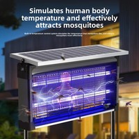Lampe Solaire Anti-Moustiques Guanduo, Destructeur d'Insectes Électrique, Étanche IPX4, Capture à 360° pour Villa, Cour, Ferme, Verger