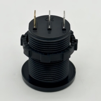Voltmètre ampèremètre OLED 29 mm à découpe pour montage, 8-60V 0-10A, moniteur de puissance CC, compteur de tableau de bord pour camion, moto, camping-car, bateau, voiture