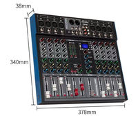 Console de mixage professionnelle tout-en-un coque en métal du studio de la chambre à coucher à la scène offrant un son partout
