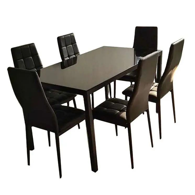 식탁 유리 6 의자 베스트 셀러 테이블 1 현대 주방 레스토랑 소박한 보라색 현대 라운드